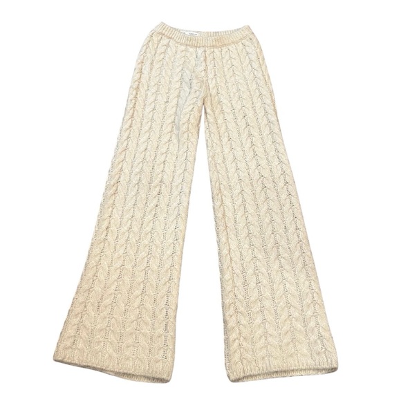 Zara Other - Zara Kids Alpaca Blend Knit Wide Leg Sweater Pants | Cream | Size 13/14 (Girls)